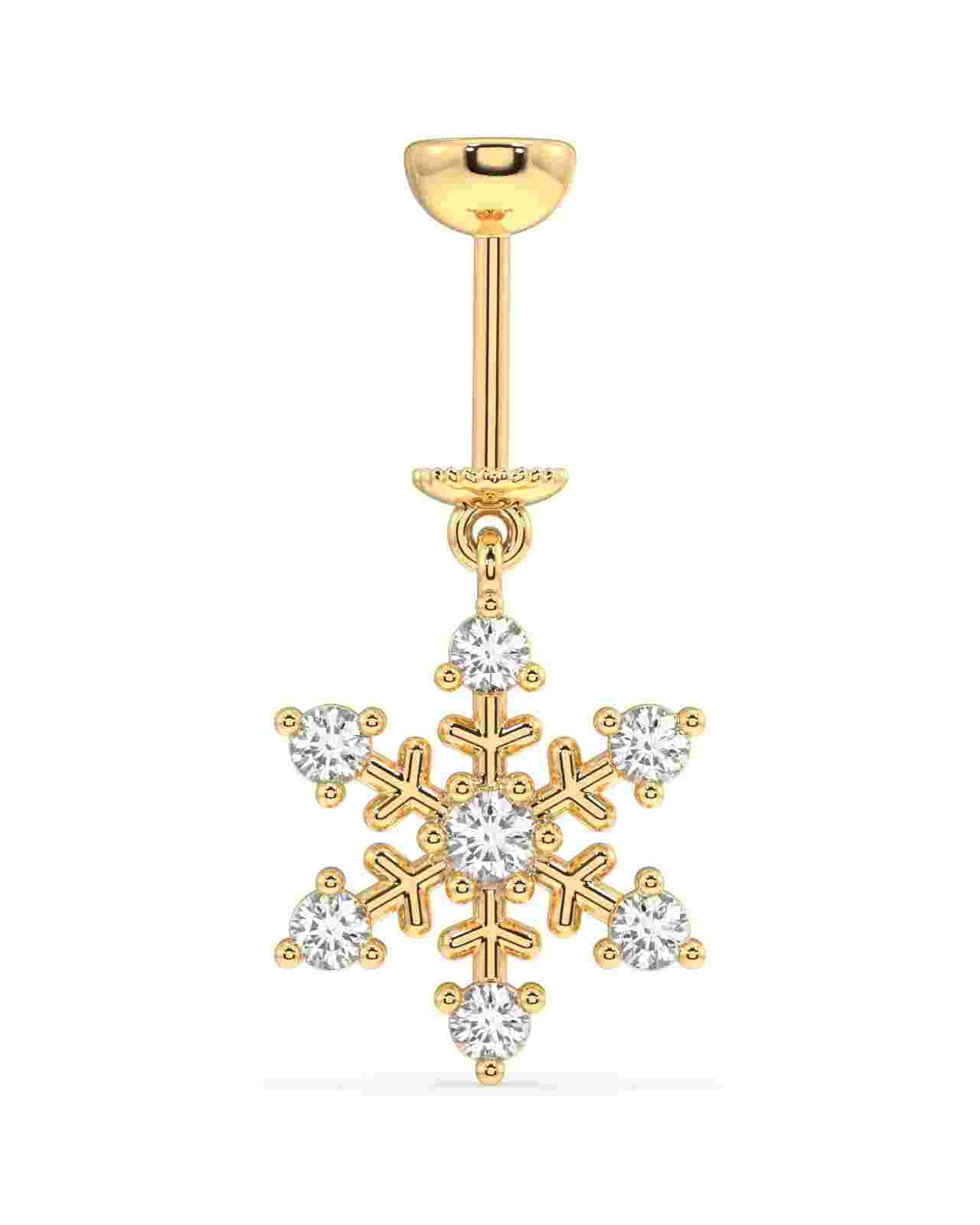 'Ice On Ear' Snowflake Screw Helix Hanging Earrings - Image 5