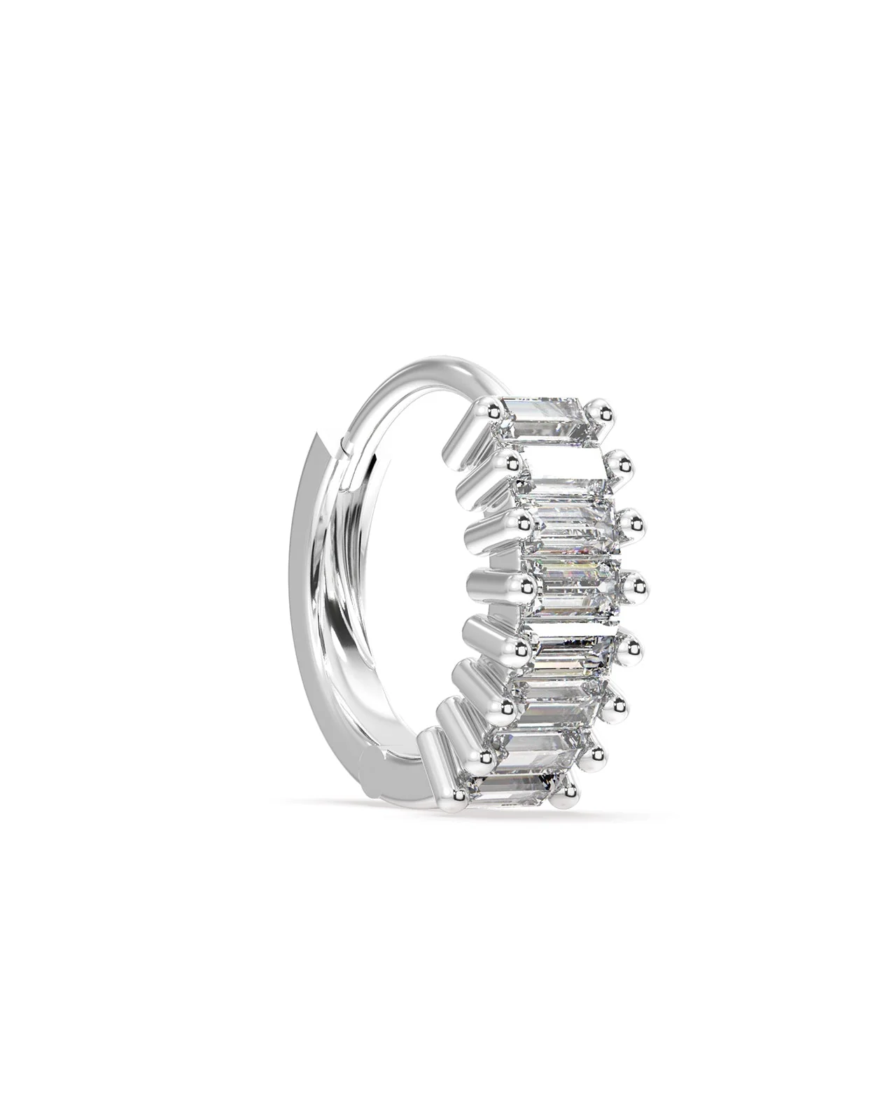 Baguette Hoop Earrings - Image 3