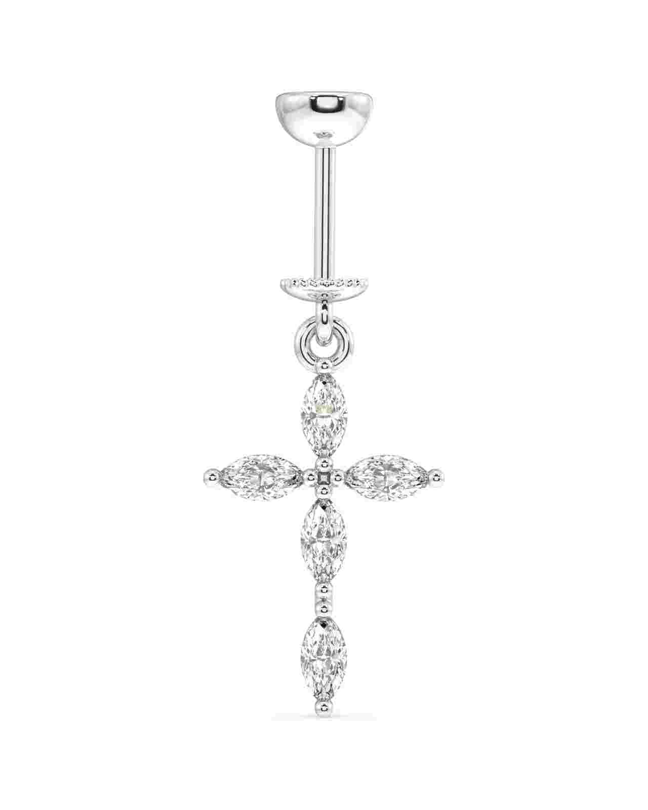 Criss Cross Screw Helix Hanging Earrings - Image 3