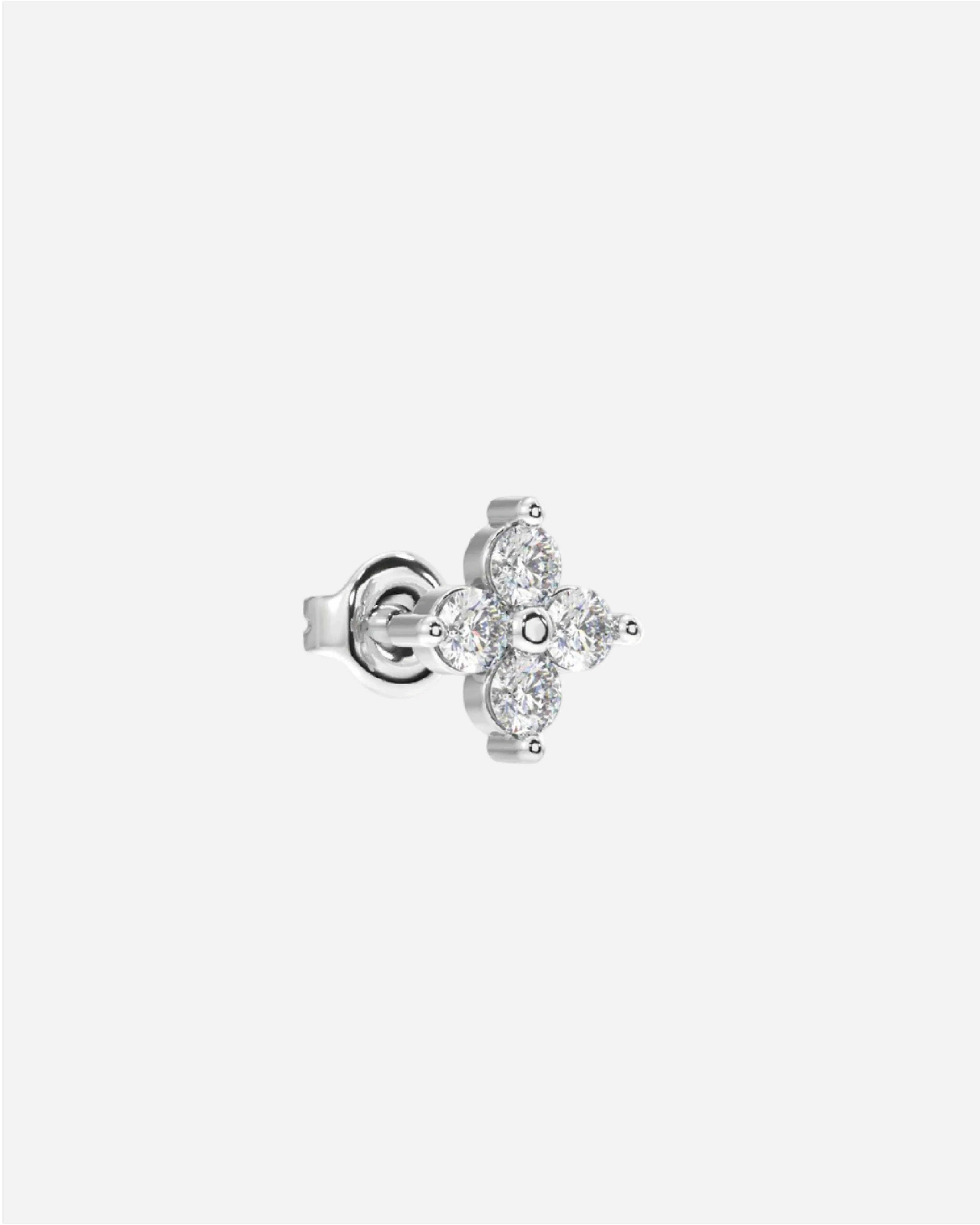 Lotus Flower Minimal Stud Earrings - Image 4