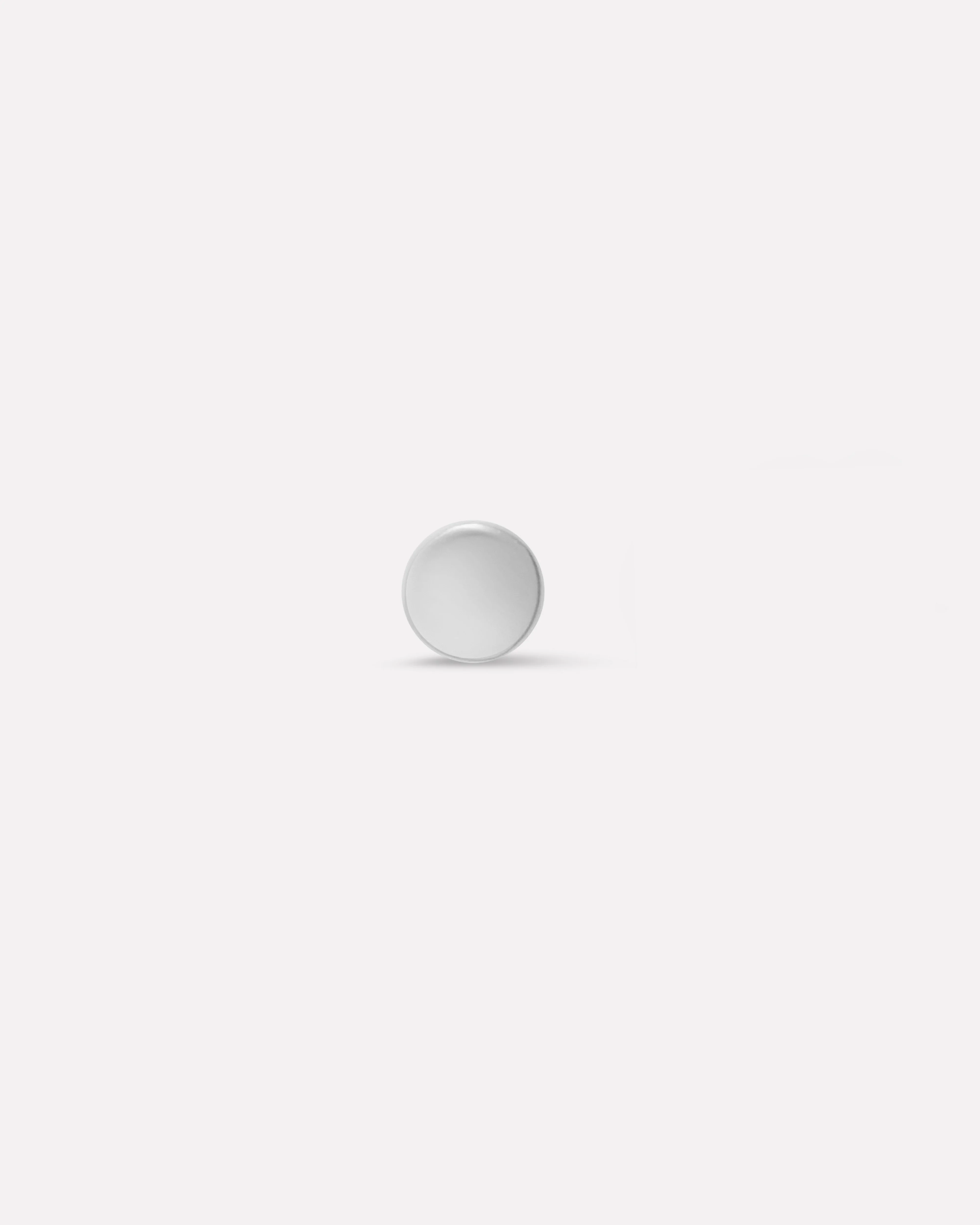 Minimal Disc Stud Men's Earrings - Image 3